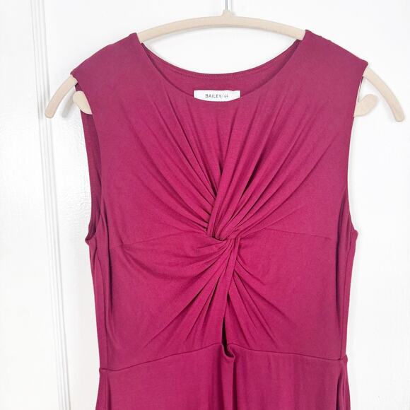 Anthropologie Bailey 44 Knotted Cutout Fitted Bodycon Strerchy Dress Size Medium - Picture 10 of 16